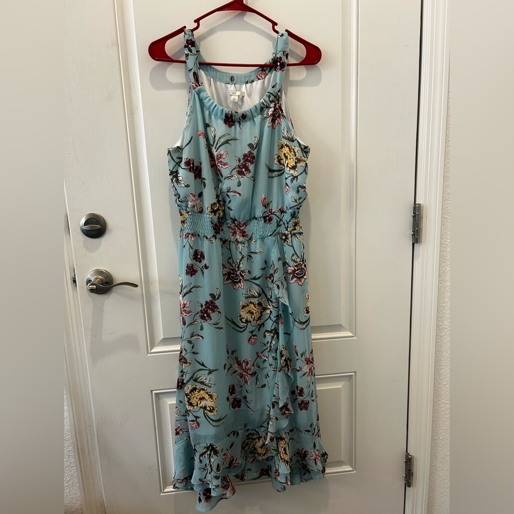 EST. 1946 Floral Blue Sleeveless Dress - Picture 7 of 10